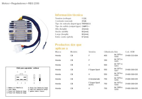 DZE REGULATOR NAPIĘCIA HONDA CB 350F '72-'75; CB 400F '76-'78; CB 500K '71-'73; CB 550F/K '74-'78; CB 750KF/A/K '69-'78 (ESR240) DZE REGULATOR NAPIĘCIA HONDA CB 350F '72-'75; CB 400F '76-'78; CB 500K '71-'73; CB 550F/K '74-'78; CB 750KF/A/K '69-'78 (ESR240)