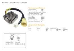 DZE REGULATOR NAPIĘCIA HONDA XRV 750 AFRICA TWIN '90-'91 (OEM-31600-MV1-003) (35A)