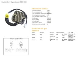 DZE REGULATOR NAPIĘCIA HONDA TRX 300 FOURTRAX '88-'92 (SH532B-12) (31600-HC4-010) (ESR125)