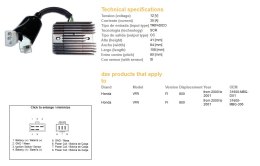 DZE REGULATOR NAPIĘCIA HONDA VFR 800 FI '00-'01 (35A) (3160-MBG-D01) (ESR691)