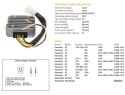 DZE REGULATOR NAPIĘCIA KAWASAKI KZ 250 '80; KZ 440LTD '80-'83; KZ 650/750 '80; KZ 1000LTD '80-'83 (SH222-12)