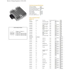DZE REGULATOR NAPIĘCIA KAWASAKI STX 1200 '03-'07; STX 1500 '07-'19; YAMAHA ELT/ER/EX/FAT/FX/FZ/GP/JD 1000/1050/1100