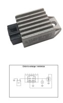 DZE REGULATOR NAPIĘCIA KYMCO 50 AGILITY; PEOPLE; SUPER 9; TOP BOY (12V/8A) (ESR019)