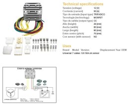 DZE REGULATOR NAPIĘCIA UNIWERSALNY MOSFET (50A) 7 KABLI (3X ŻÓŁTE; 2X CZERWONE; 2X ZIELONE)