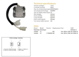 DZE REGULATOR NAPIĘCIA YAMAHA XT 600Z TENERE '83-'86 (34L-81960-A0) (SH522G-12)
