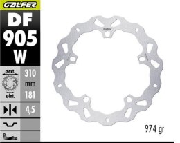GALFER TARCZA HAMULCOWA PRZÓD BMW R 1300GS '23-'25 (WAVE DISC) (310X181X4.5MM)