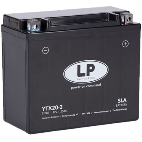LANDPORT AKUMULATOR YTX20-3 (MS LTX20-3) (YB18L-A/YTX20L-BS) 12V 20AH (175X87X155MM) (310A) SLA BEZOBSŁUGOWY - ZALANY (4) LANDPORT AKUMULATOR YTX20-3 (MS LTX20-3) (YB18L-A/YTX20L-BS) 12V 20AH (175X87X155MM) (310A) SLA BEZOBSŁUGOWY - ZALANY (4)