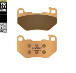GALFER KLOCKI HAMULCOWE SPIEK METALICZNY (ZŁOTE) STREET TYŁ HARLEY DAVIDSON XL 883 SUPERLOW '08-'14; RH 1250 SPOSTER S '21-'23