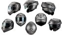 KAPPA KASK KV55 SOLID SZCZĘKOWY MODUŁOWY (FLIP-BACK) Z BLENDĄ KOLOR CZARNY MATT ROZMIAR 58 / M (HOMOLOGACJA ECE 22R06)