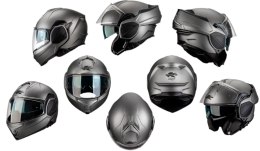 KAPPA KASK KV55 SOLID SZCZĘKOWY MODUŁOWY (FLIP-BACK) Z BLENDĄ KOLOR CZARNY MATT ROZMIAR 58 / M (HOMOLOGACJA ECE 22R06)