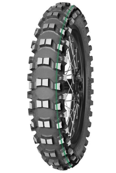 MITAS OPONA 100/90-19 TERRA FORCE MX-SM 57M TT SUPER LIGHT (ZIELONY PASEK) TYŁ DOT 37/2022 (26650) WYCOFANE