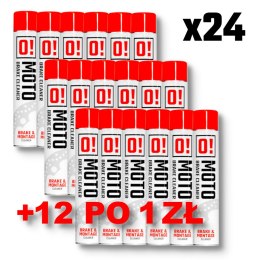 OMOTO ZESTAW 36 SZTUK SPRAY ZMYWACZ DO HAMULCÓW 750ML O! BRAKE CLEANER AND MONTAGE CLEANER + 12 SZTUK PO 1 ZŁ SPRAY ZMYWACZ DO H