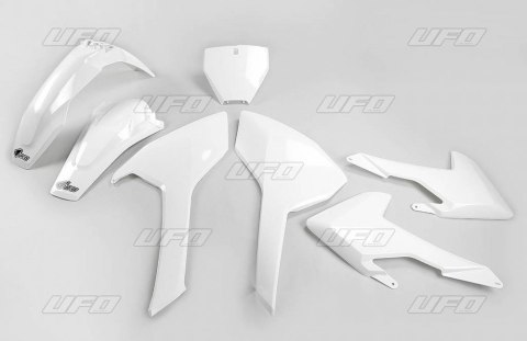 UFO KOMPLET PLASTIKÓW HUSQVARNA TC/FC 125/250/300/350/450 '16-'18 (Z WYJĄTKIEM TC 250 '16) KOLOR OEM '17 (BIAŁY) (HU616E041)