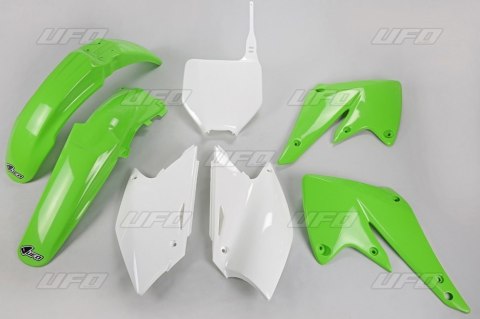 UFO KOMPLET PLASTIKÓW KAWASAKI KXF 250 '04-'05 KOLOR OEM (ZIELONY/BIAŁY) (KA203E999) UFO KOMPLET PLASTIKÓW KAWASAKI KXF 250 '04-'05 KOLOR OEM (ZIELONY/BIAŁY) (KA203E999)
