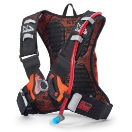 USWE CAMEL BAG MOTO HYDRO 3 FACTORY ORANGE KOLOR CZARNY/POMARAŃCZOWY MOTO/ROWER POJEMNOŚĆ 2L PŁYN (3L PLECAK + 2L PŁYN) - ZASTĘP