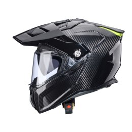 CABERG KASK OFFROAD / TRAIL / ADVENTURE DUOSPORT (DUAL) TANAMI CARBON Z SZYBKĄ I BLENDĄ KOLOR KARBON ROZMIAR XXL (PINLOCK W ZEST