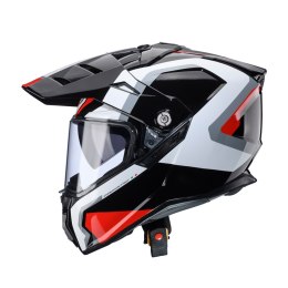 CABERG KASK OFFROAD / TRAIL / ADVENTURE DUOSPORT (DUAL) TANAMI SCRAM Z SZYBKĄ I BLENDĄ KOLOR CZARNY/CZERWONY/BIAŁY ROZMIAR M (PI