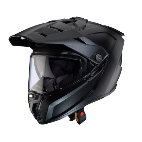 CABERG KASK OFFROAD / TRAIL / ADVENTURE DUOSPORT (DUAL) TANAMI SOLID Z SZYBKĄ I BLENDĄ KOLOR CZARNY MAT ROZMIAR M (PINLOCK W ZES