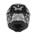 EXKLUSIV (2025) KASK INTEGRALNY GOLIATH MAORI KOLOR CZARNY/BIAŁY ROZMIAR M (DODATKOWA CIEMNA SZYBKA W ZESTAWIE)