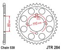 JT ZĘBATKA TYLNA 284 37 HONDA CB 650 Z,A,B,C '79-'82 (28437JT) (ŁAŃC. 530) NA ZAMÓWIENIE