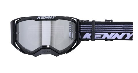 KENNY RACING GOGLE MODEL PERFORMANCE LEVEL 1 BLACK - CLEAR LENS - KOLOR CZARNY/BIAŁY SZYBKA PRZEŹROCZYSTA