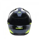 KENNY RACING KASK DUAL ADVENTURE MODEL EXTREME GRAPHIC NEON YELLOW KOLOR CZARNY/SZARY/ŻÓŁTY ROZMIAR S (55 - 56 CM)
