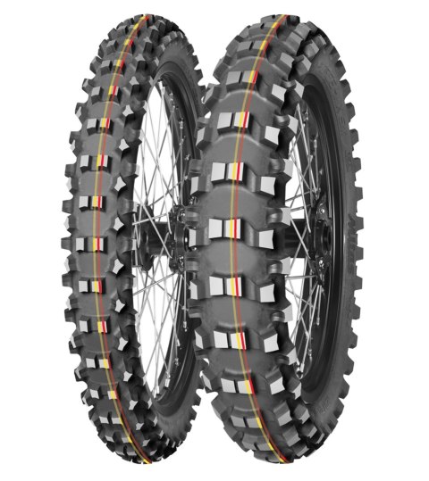 MITAS OPONA 60/100-12 TERRA FORCE MX-SM SOFT/MEDIUM 36J TT PRZÓD (CZERWONY/ŻÓŁTY PASEK) DOT 2022 (DOT:JDDD) (26037) (ZAMIENNIK:7
