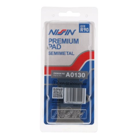 NISSIN KLOCKI HAMULCOWE KH158 PREMIUM SEMI-METALLIC (SPIEK METALICZNY) (ECE R90) (MADE IN JAPAN) (2P-214NS) NISSIN KLOCKI HAMULCOWE KH158 PREMIUM SEMI-METALLIC (SPIEK METALICZNY) (ECE R90) (MADE IN JAPAN) (2P-214NS)