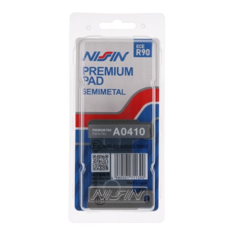 NISSIN KLOCKI HAMULCOWE KH265 / KH296 PREMIUM SEMI-METALLIC (SPIEK METALICZNY) (ECE R90) (MADE IN JAPAN) (2P-245NS) NISSIN KLOCKI HAMULCOWE KH265 / KH296 PREMIUM SEMI-METALLIC (SPIEK METALICZNY) (ECE R90) (MADE IN JAPAN) (2P-245NS)
