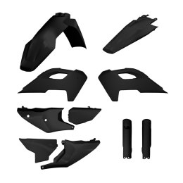 POLISPORT KOMPLET PLASTIKÓW (FULL KIT) HUSQVARNA TE/FE TPI '24-'25 W ZESTAWIE OSŁONY AMORTYZATORÓW KOLOR CZARNY