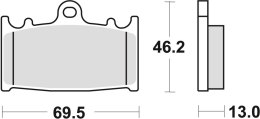 TRW ZF KLOCKI HAMULCOWE KH366 SINTER STREET SUZUKI VL 1500 INTRUDER 01-08, TYŁ (PROMOCJA)