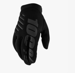 100 PROCENT RĘKAWICE CROSS/ENDURO BRISKER SOFTSHELL KOLOR CZARNY/SZARY ROZMIAR XL STARY KOD 10016-057-13