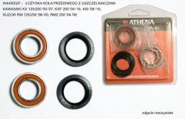 ATHENA ŁOŻYSKA KOŁA PRZEDNIEGO Z USZCZELNIACZAMI KAWASAKI KX 125/250 '00-'07, KXF 250 '04-'16, 450 '06-'16, SUZUKI RM 125/250 '9