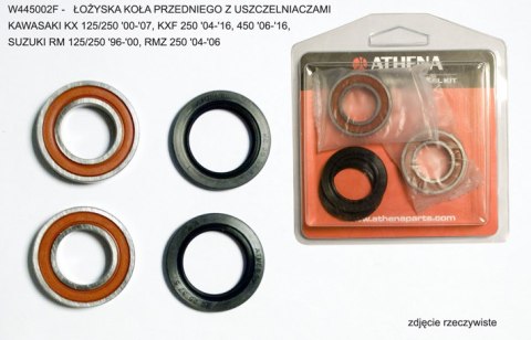 ATHENA ŁOŻYSKA KOŁA PRZEDNIEGO Z USZCZELNIACZAMI KAWASAKI KX 125/250 '00-'07, KXF 250 '04-'16, 450 '06-'16, SUZUKI RM 125/250 '9 ATHENA ŁOŻYSKA KOŁA PRZEDNIEGO Z USZCZELNIACZAMI KAWASAKI KX 125/250 '00-'07, KXF 250 '04-'16, 450 '06-'16, SUZUKI RM 125/250 '9