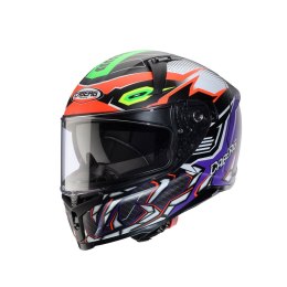 CABERG KASK INTEGRALNY AVALON X GURKHA KOLOR CZARNY MAT/POMARAŃCZOWY/FIOLETOWY ROZMIAR M