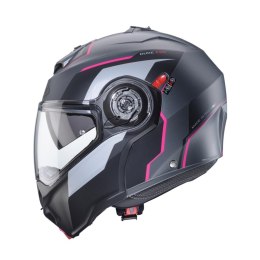 CABERG KASK SZCZĘKOWY FLIP-UP MODEL DUKE EVO MOVE KOLOR SZARY MAT/CZARNY/FUKSJA (INTENSYWNY ODCIEŃ RÓŻOWEGO) ROZMIAR XS (PINLOCK
