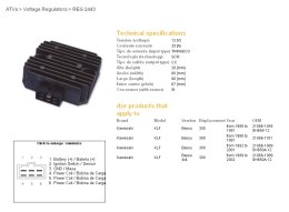 DZE REGULATOR NAPIĘCIA KAWASAKI KLF 300 BAYOU '88-'02; KEF 300 LAKOTA '95-'03; KFX 300 '01-'04 (SH650A-12) (21066-1089)