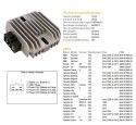 DZE REGULATOR NAPIĘCIA SUZUKI DR 650SE '96-'17; XF 650 FREEWIND '97; YAMAHA 125/150/180/250 MAJESTY '96-'10; XJ 600 DIVERSION '9