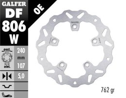 GALFER TARCZA HAMULCOWA TYŁ KTM 790 DUKE '18-'23; 890 DUKE '21-'23 (WAVE FIXED) (240X107X5MM)