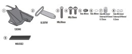 KAPPA BŁOTNIK TYLNY Z OSŁONĄ ŁAŃCUCHA HONDA NX 500 '24-,