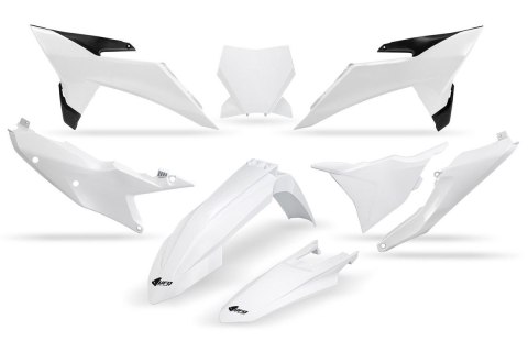 UFO KOMPLET PLASTIKÓW KTM SX 125 / 150 / 250 / 300 '25, SXF (SX-F) 250 / 350 / 450 '25 KOLOR BIAŁY UFO KOMPLET PLASTIKÓW KTM SX 125 / 150 / 250 / 300 '25, SXF (SX-F) 250 / 350 / 450 '25 KOLOR BIAŁY