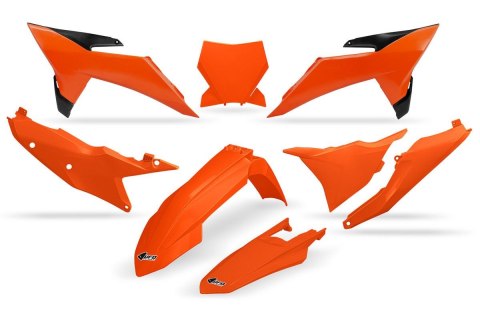UFO KOMPLET PLASTIKÓW KTM SX 125 / 150 / 250 / 300 '25, SXF (SX-F) 250 / 350 / 450 '25 KOLOR OEM ( POMARAŃCZOWY ) UFO KOMPLET PLASTIKÓW KTM SX 125 / 150 / 250 / 300 '25, SXF (SX-F) 250 / 350 / 450 '25 KOLOR OEM ( POMARAŃCZOWY )