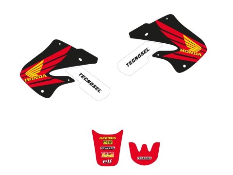 BLACKBIRD KOMPLET NAKLEJEK (OKLEIN) HONDA CR 125 '98-'99, CR 250R '97-'99 REPLICA OEM HONDA BLACKBIRD KOMPLET NAKLEJEK (OKLEIN) HONDA CR 125 '98-'99, CR 250R '97-'99 REPLICA OEM HONDA