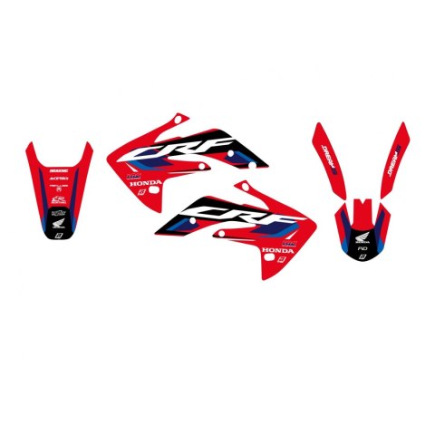 BLACKBIRD KOMPLET NAKLEJEK (OKLEIN) HONDA CRF 150 '07-'24 DREAM 5 KOLOR CZERWONY BLACKBIRD KOMPLET NAKLEJEK (OKLEIN) HONDA CRF 150 '07-'24 DREAM 5 KOLOR CZERWONY