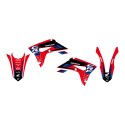 BLACKBIRD KOMPLET NAKLEJEK (OKLEIN) HONDA CRF 250R '18-'21, CRF 450R '17-'21, CRF 450X '17-'24 DREAM 5 KOLOR CZERWONY CZARNY