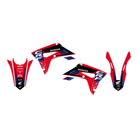 BLACKBIRD KOMPLET NAKLEJEK (OKLEIN) HONDA CRF 250R '18-'21, CRF 450R '17-'21, CRF 450X '17-'24 DREAM 5 KOLOR CZERWONY CZARNY BLACKBIRD KOMPLET NAKLEJEK (OKLEIN) HONDA CRF 250R '18-'21, CRF 450R '17-'21, CRF 450X '17-'24 DREAM 5 KOLOR CZERWONY CZARNY
