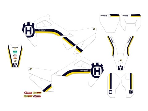 BLACKBIRD KOMPLET NAKLEJEK (OKLEIN) HUSQVARNA TC/FC '19-'22, TE/FE '20-'23 RETRO KOLOR BIAŁY BLACKBIRD KOMPLET NAKLEJEK (OKLEIN) HUSQVARNA TC/FC '19-'22, TE/FE '20-'23 RETRO KOLOR BIAŁY