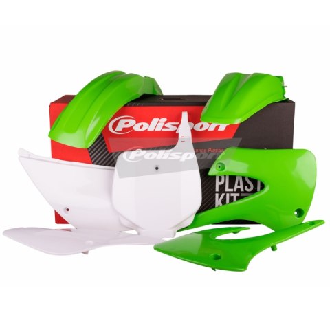 POLISPORT KOMPLET PLASTIKÓW KAWASAKI KX 85 '01-'13; KX 100 '01-'13 W ZESTAWIE TABLICA PRZEDNIA (8662900002) KOLOR ZIELONO BIAŁY POLISPORT KOMPLET PLASTIKÓW KAWASAKI KX 85 '01-'13; KX 100 '01-'13 W ZESTAWIE TABLICA PRZEDNIA (8662900002) KOLOR ZIELONO BIAŁY