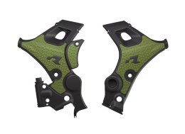RACETECH (RTECH) OSŁONY RAMY REVOLUTION HONDA XL 750 TRANSALP '23-'25 KOLOR CZARNY / CIEMNO ZIELONY