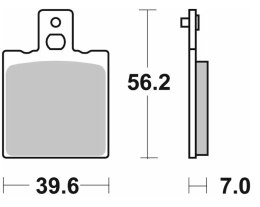 SBS KLOCKI HAMULCOWE NOWOŚĆ KH047 / KH47 OFF-ROAD SINTER KOLOR ZŁOTY